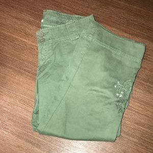 Army Green Capris